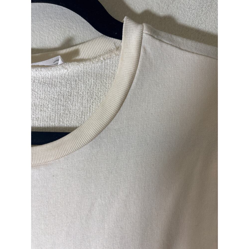 Frame Off White Half Puff Sleeve Cotton Top Sz M - Picture 4 of 5
